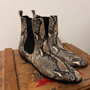 Modern Vice Snakeskin Chelsea Boots